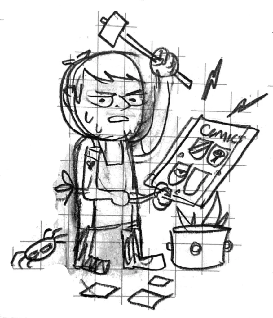 Sketch for front page art